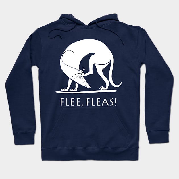 Ancient Greek Art Spartan Greyhound Hunting Dog, Flee, Fleas Hoodie by brodyquixote